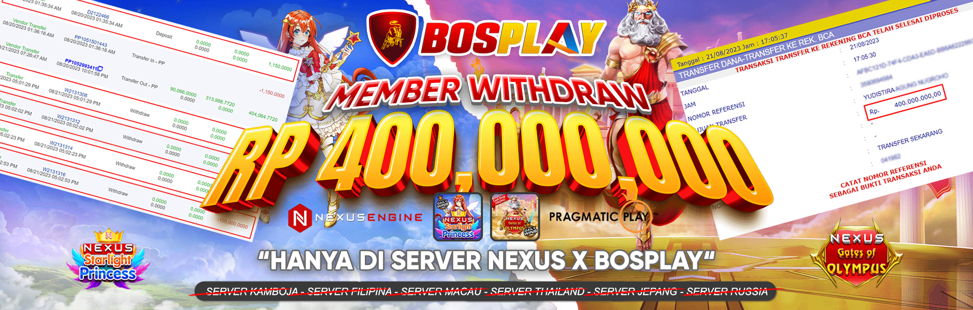 DAFTAR BOSPLAY SITUS SLOT PRAGMATICPLAY MENANG MAXWIN GAMPANG WITHDRAW