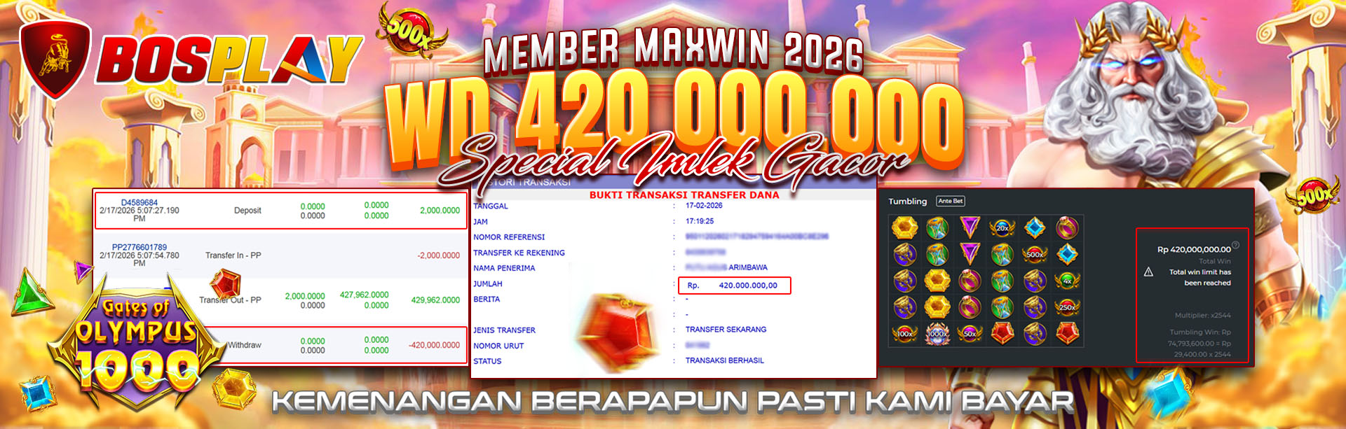 BOSPLAY SITUS SLOT PRAGMATICPLAY MENANG MAXWIN GAMPANG WITHDRAW SPESIAL IMLEK GACOR