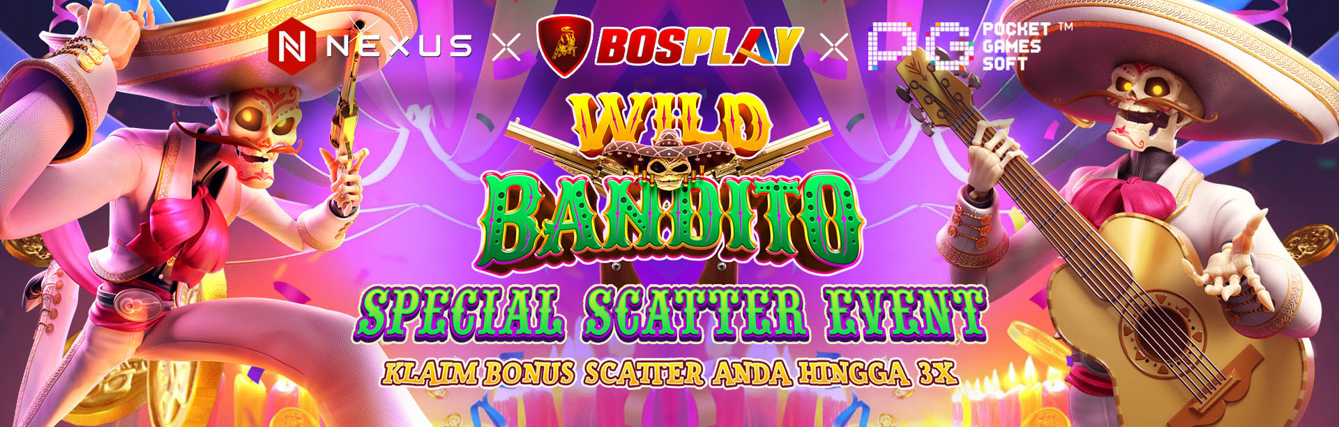 BOSPLAY EVENT SCATTER SLOT777 GACOR WILD BANDITO PG SOFT