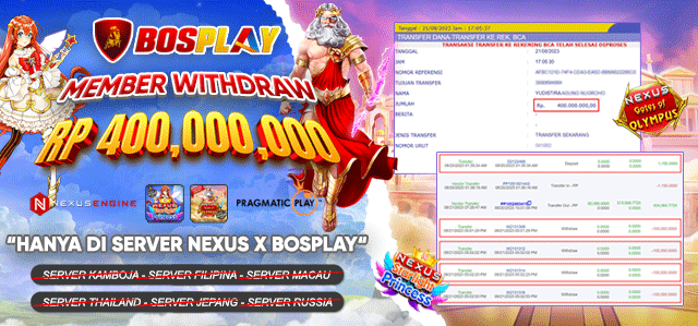 DAFTAR BOSPLAY SITUS SLOT PRAGMATICPLAY MENANG MAXWIN GAMPANG WITHDRAW