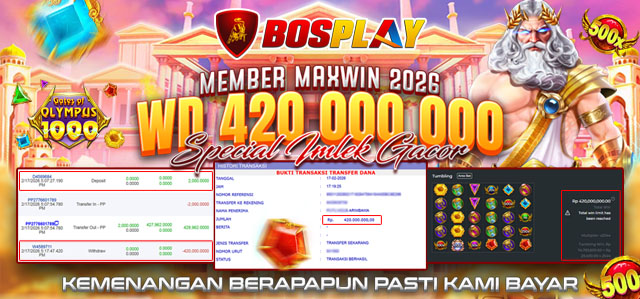 BOSPLAY SITUS SLOT PRAGMATICPLAY MENANG MAXWIN GAMPANG WITHDRAW SPESIAL IMLEK GACOR